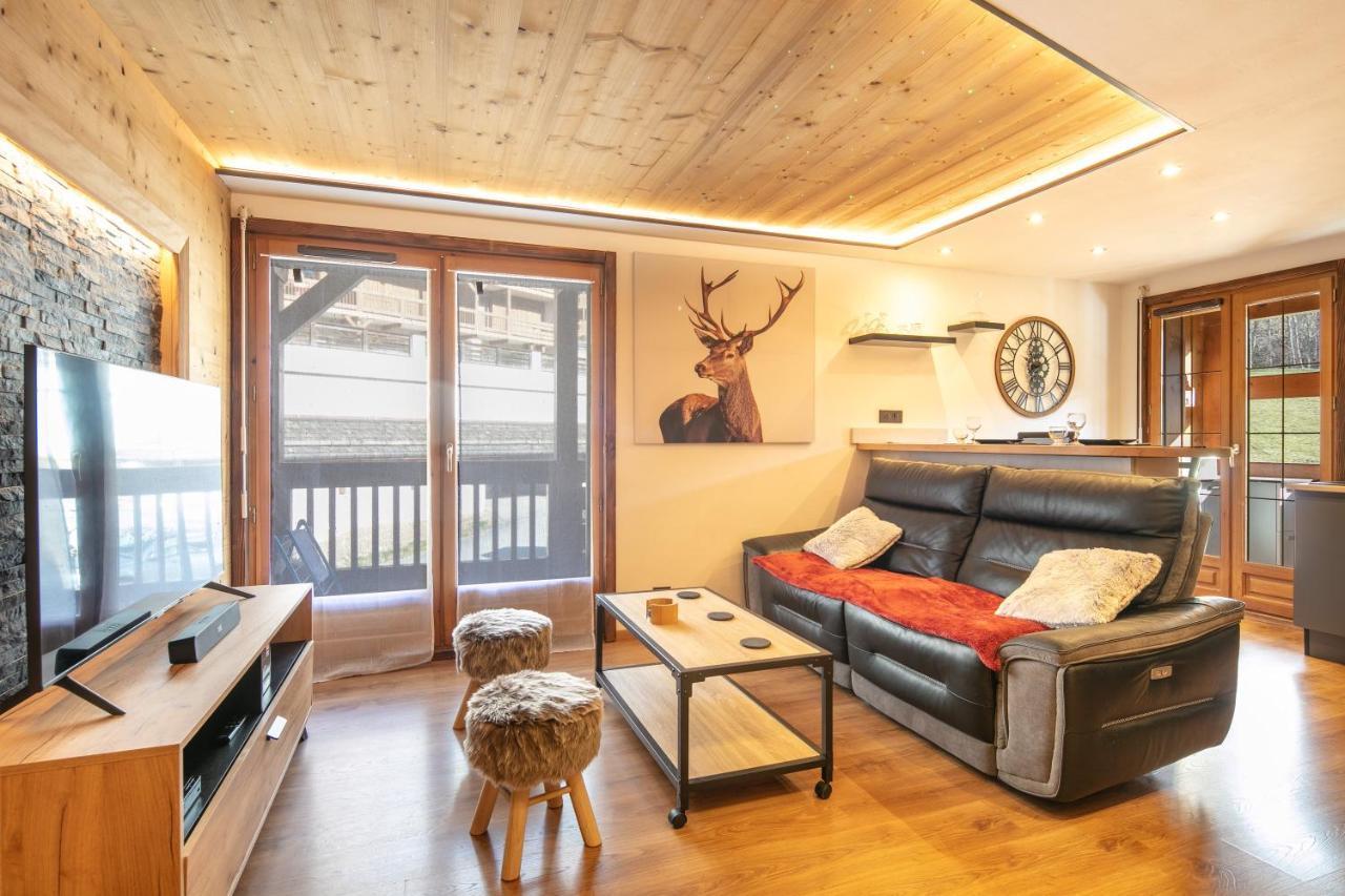 Le Cerf Des Alpages - Appt Cosy Pour 2 Appartement La Giettaz Buitenkant foto