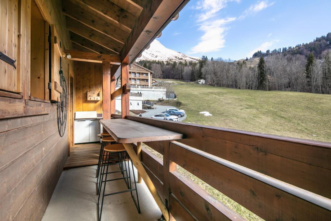 Le Cerf Des Alpages - Appt Cosy Pour 2 Appartement La Giettaz Buitenkant foto